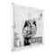Wexel Art Double Panel Clear Acrylic Floating Wall Frame with Gold Hardware